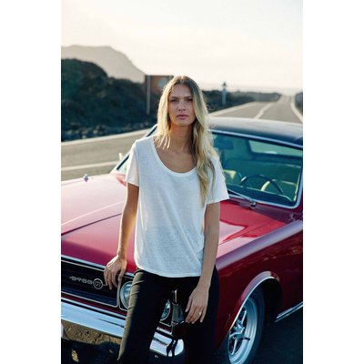 T-shirt fluide, col rond, TIA LA PETITE ETOILE
