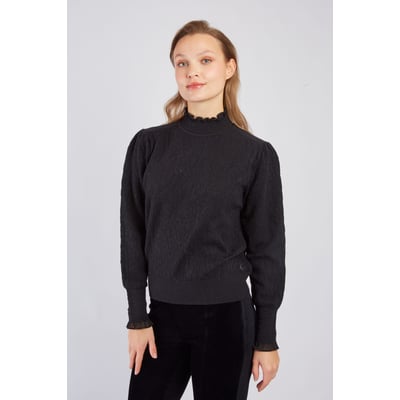 Pull uni col montant ADELINE DERHY
