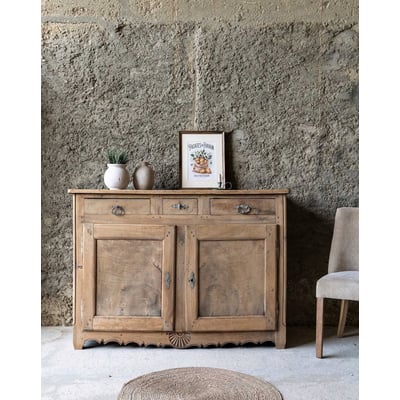 Buffet sculpté en noyer Gilbert N°1871 - Bon état DEBONGOUT