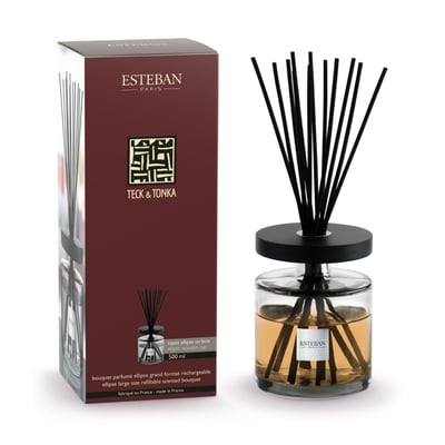 Parfum d'intérieur - Bouquet parfumé Ellipse Teck & Tonka 500 ml ESTEBAN