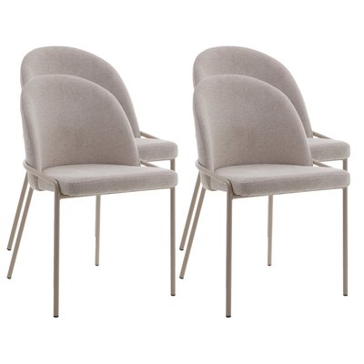 Lot de 4 chaises en tissu, IMELDA LISA DESIGN