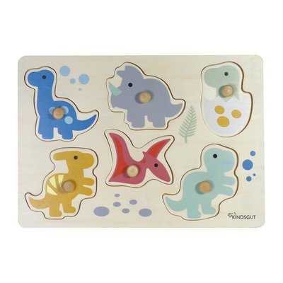 Jeu' de'eveil - Puzzle à encastrement Dinos KINDSGUT