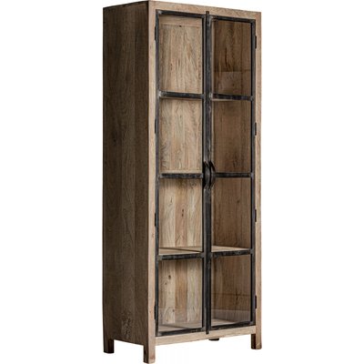 Vitrine en bois de mangue, S.weyer RECOLLECTION