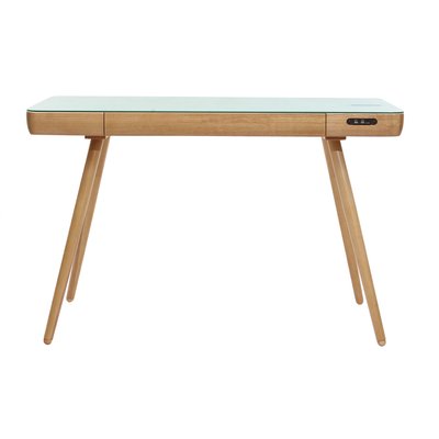Bureau connecté multimédia avec tiroir L120 cm CLEVER MILIBOO