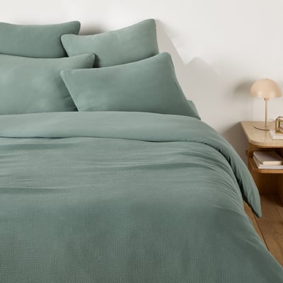 Housse de couette gaze de coton/coton lavé, KUMCO LA REDOUTE INTERIEURS