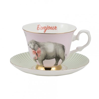 Tasses à thé et soucoupe Elephant YVONNE ELLEN