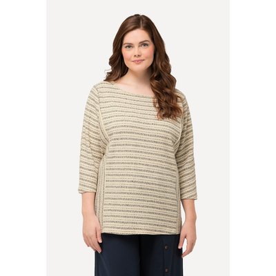 Sweat-shirt à col rond et rayures ULLA POPKEN