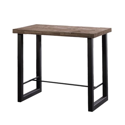 Table haute en acier et bois - BODEGA MATHI DESIGN