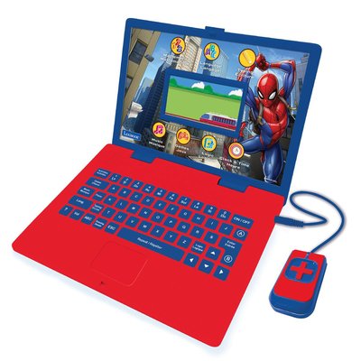 Ordinateur éducatif couleur Spiderman bilingue français et anglais LEXIBOOK