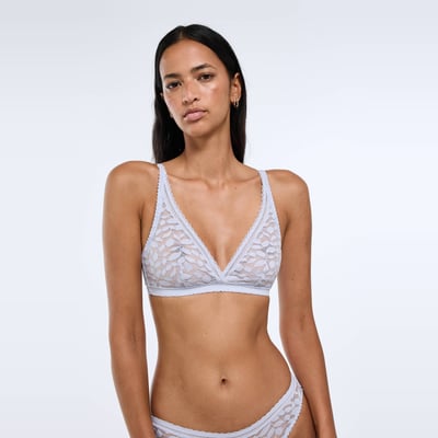 Soutien-gorge triangle foulard PAULETTE en dentelle MONOPRIX