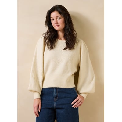 Pull manches longues col rond LA FEE MARABOUTEE