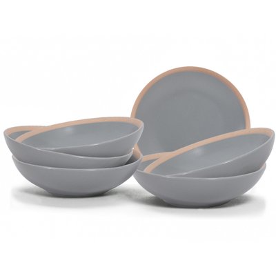 Lot de 6 assiettes creuses, ESLOV ARTIME