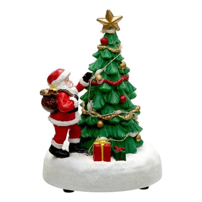 Village de Noël lumineux sapins et personnages 8 LED à piles 3 modèles assortis FEERIC LIGHTS & CHRISTMAS