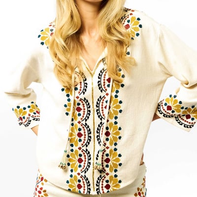 Blouse avec broderies TALARA WILD