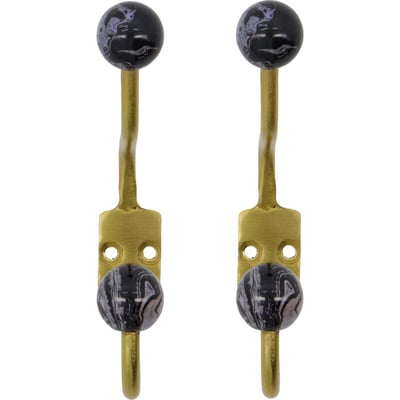 Lot de 2 patères double crochets Ball HOUSE DOCTOR