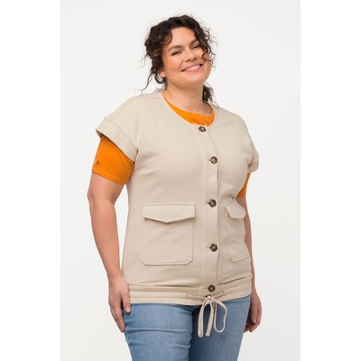 Gilet en molleton, style militaire, col rond ULLA POPKEN