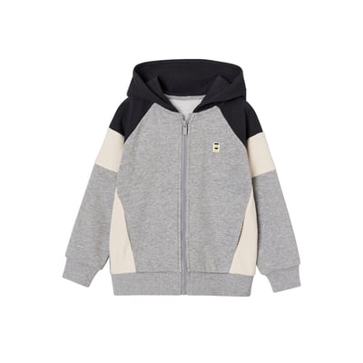 Sweat zippé capuche coloblock VERTBAUDET