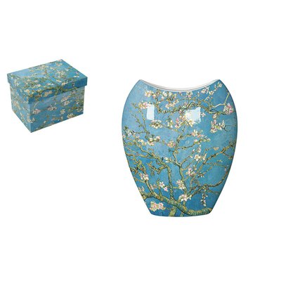 Vase bleu Amandier en fleurs Van Gogh H25 cm PIER IMPORT