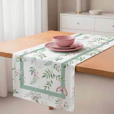 Chemin de table en coton Jazmines NAF NAF HOME