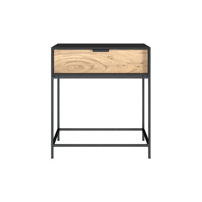 Table de chevet 1 tiroir en bois d'acacia et métal - JAKSON RENDEZ-VOUS DÉCO