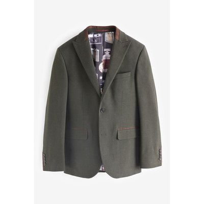 Veste de costume ajustée à chevrons NEXT