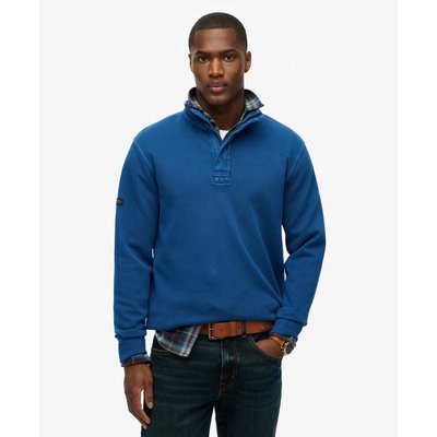Pull camionneur classique en piqué de coton SUPERDRY