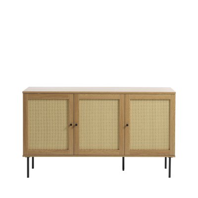 Buffet 3 portes en bois et métal L140cm - RINTO DRAWER