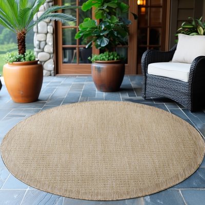 Tapis intérieur extérieur rond IBIZA NAZAR RUGS