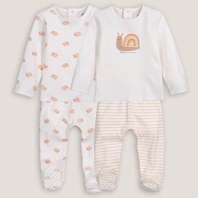 2er-Pack Pyjamas mit Schneckenmotiven LA REDOUTE COLLECTIONS