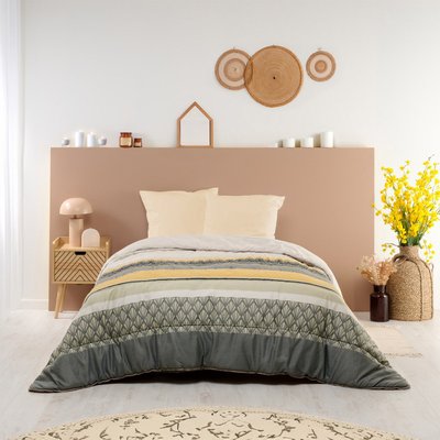 Couette imprimée microfibre chaude Baroque BLEU CALIN