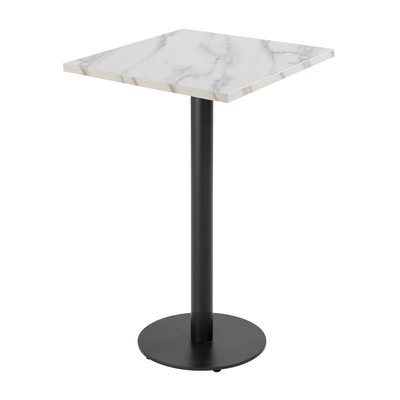 Table haute en aggloméré avec revêtement mélaminé RIVOLI OVIALA