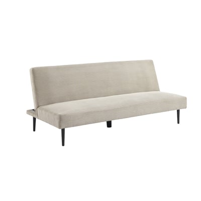 Canapé banquette convertible 3 places velours côtelé piétement métal  MAX SWEEEK