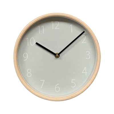 Horloge ronde bois 22cm EMDE