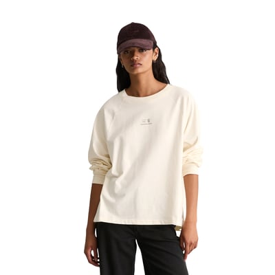 T-shirt à manches longues style universitaire, coupe décontractée avec des imprimés à rayures sur les manches MARC O’POLO DENIM