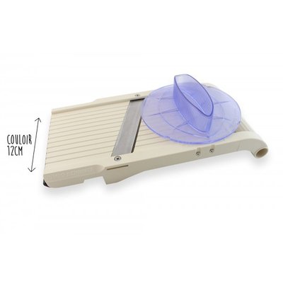 Mandoline Benriner couloir 12cm poussoir large qualité pro BENRINER