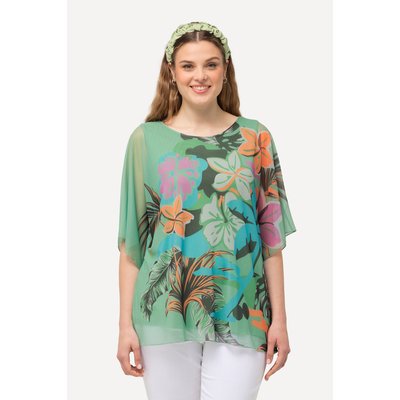 Blouse doublée à imprimé floral. Encolure ULLA POPKEN