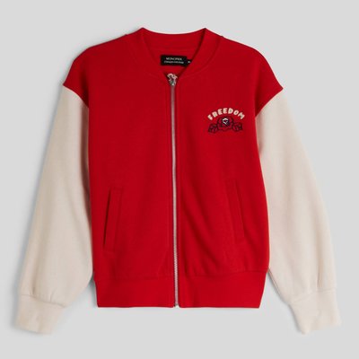 Veste teddy brodée en molleton MONOPRIX