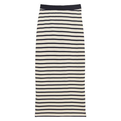 Jupe Blandine en coton marine INES DE LA FRESSANGE PARIS