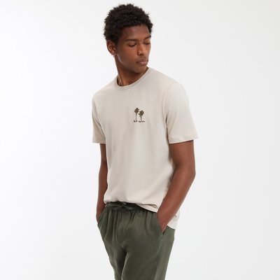 T-shirt manches courtes broderie palmiers LA REDOUTE COLLECTIONS