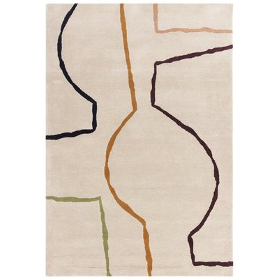 Tapis salon et chambre moderne pure laine fait main EDGY NOVATREND