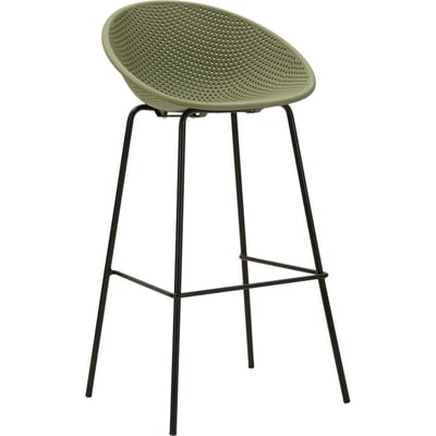 Lot de 2 tabourets de bar ajourés pieds en métal RECOLLECTION