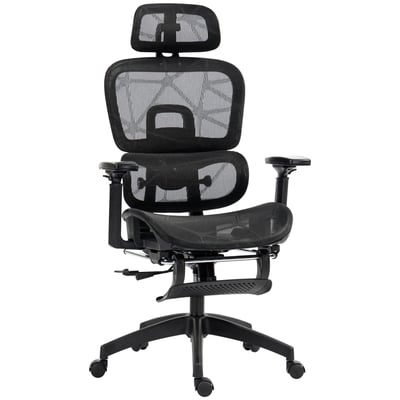 Chaise de bureau Maille (100 % polyester) HOMCOM