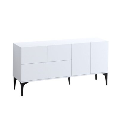 Buffet 5 portes blanc L150 cm - GLISE CALICOSY