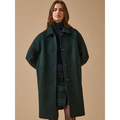 Manteau mi-long lainage uni CYRILLUS