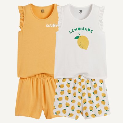 Lot de 2 pyjashorts coton LA REDOUTE COLLECTIONS