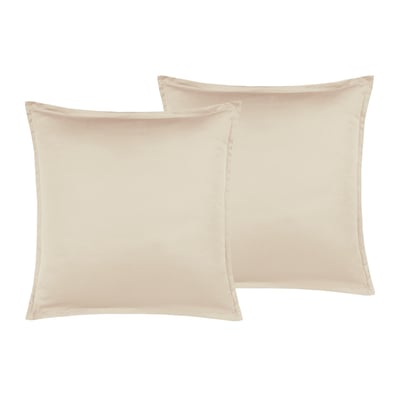 Lot de 2 taies d'oreiller en satin de coton/tencel 200 fils OPERA SENSEI MAISON