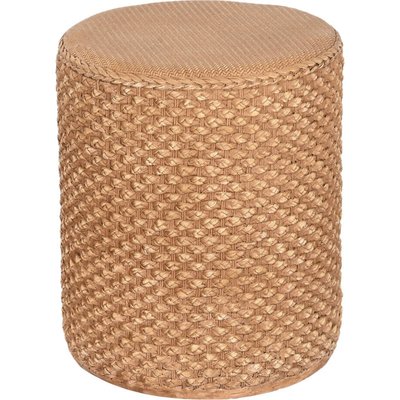 Table d'appoint effet tressé couleur bois  style naturel RECOLLECTION