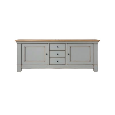 Meuble TV bois massif 2 portes 3 tiroirs Embellie CAMIF