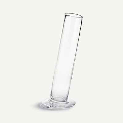 Vase cylindrique incliné en verre H31 cm, Stille AM.PM