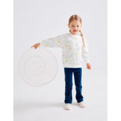 Sweat Floral + Jegging Flared Peigné ZIPPY